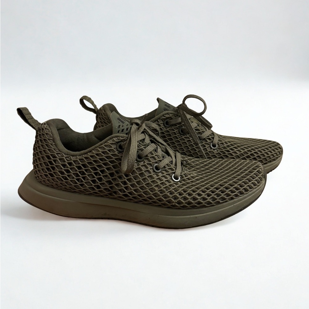 NoBull Mesh Runner Womens Size 7.5 No Bull Running Shoes Green Moss Sneakers